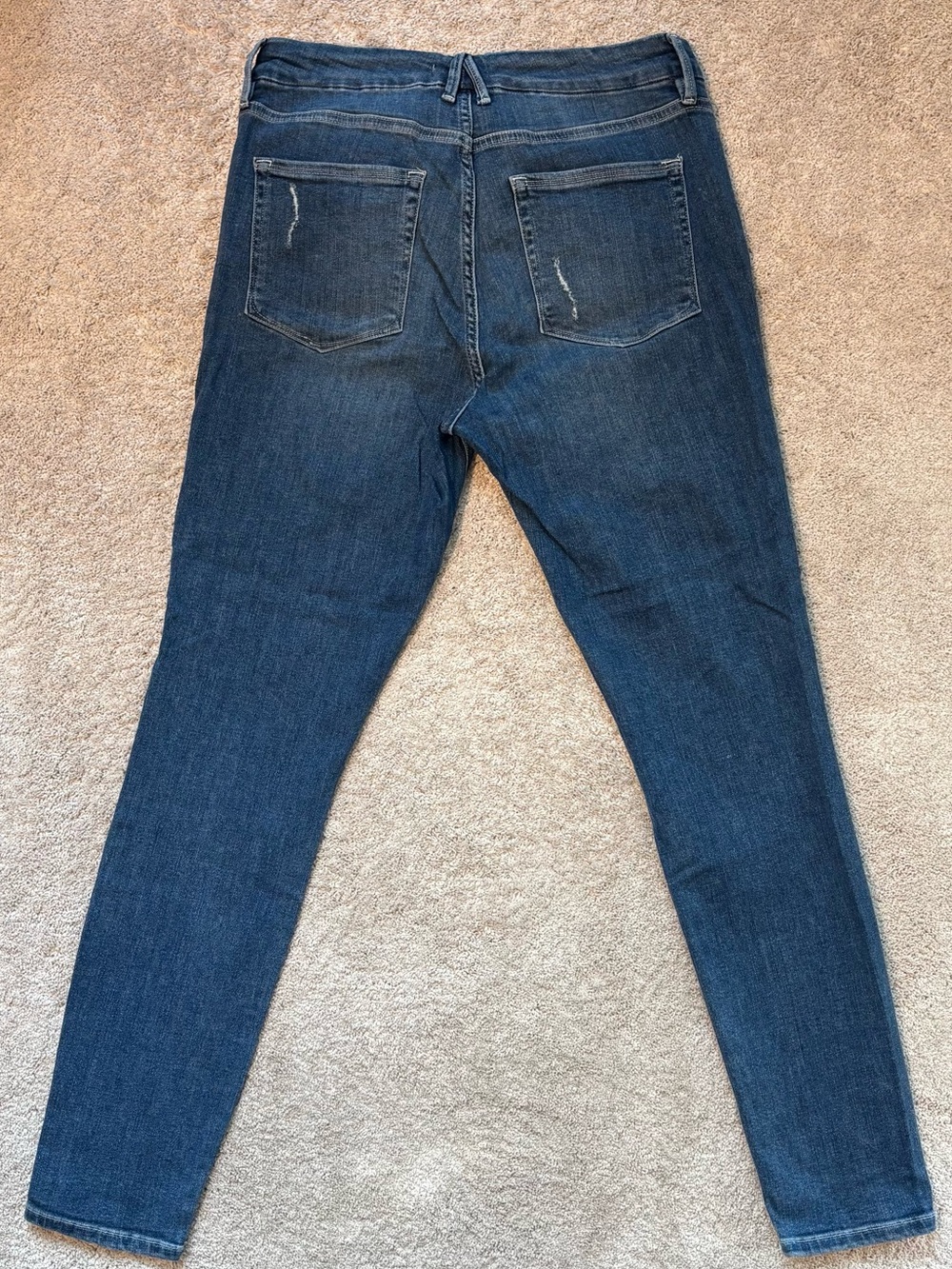Good American Good Curve Skinny Jeans 14/32 | High Rise Distressed Stretch Denim - Picture 6 of 7